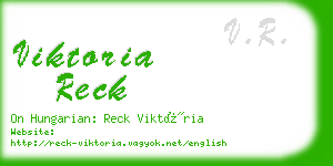 viktoria reck business card